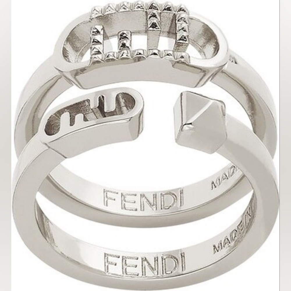 🔥 Fendi Cocktail Rings Set EUC 🔥